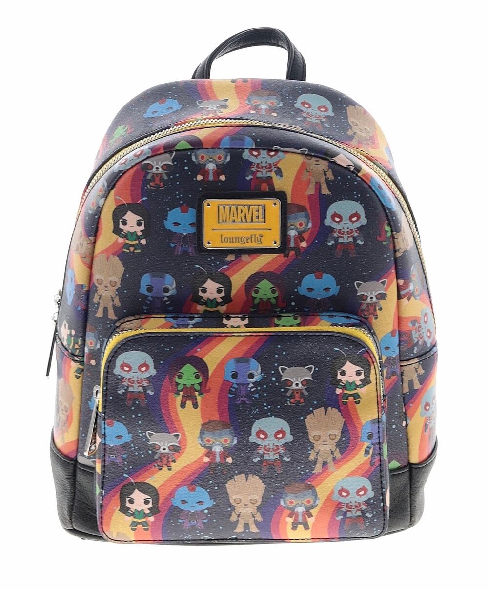 Loungefly x Marvel Guardians of the Galaxy Chibi Print Mini Backpack